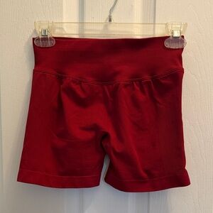 Source Unknown Women's High-Rise Red Bike Shorts